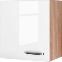 Hängeschrank Valero Weiß/Braun 50 x 54 x 32 cm – Bild 2