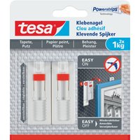 tesa Powerstrips Klebenagel für Tapete und Putz, 1,0 kg