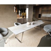 DELIFE Edge Esstisch Keramik Edelstahl