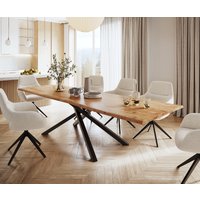DELIFE Edge Esstisch Akazie Schwarz – Bild 2