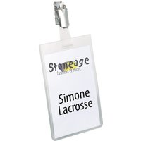 DURABLE Namensschild, oben geschlossen, mit Clip, 60 x 90 mm