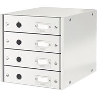 LEITZ Schubladenbox Click & Store WOW, 4 Schübe, weiß – Bild 2