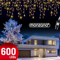 monzana® Regenlichterkette LED Warmweiß 20m