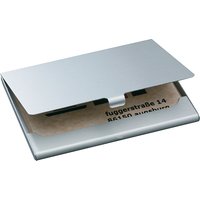 sigel Visitenkarten-Etui, Alu, Aluminium, silber, matt