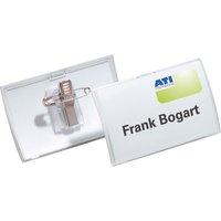 DURABLE Namensschild Click Fold, mit Kombiklemme, 90 x 54 mm