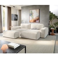 DELIFE Lanzo XL Ecksofa Beige