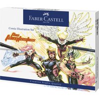 FABER-CASTELL Tuschestift PITT artist pen, 15er Etui Comic