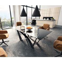 DELIFE Edge Esstisch 200x100 Schwarz