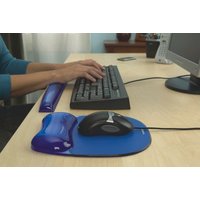 Fellowes Handgelenkauflage Crystals Gel mit Maus Pad, blau – Bild 2