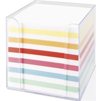 folia Zettelbox, Kunststoff, glasklar, Füllung: weiß/farbig – Bild 2