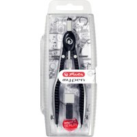 herlitz Schnellverstellzirkel my.pen, schwarz/grau