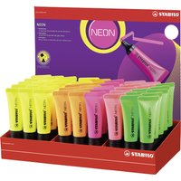 STABILO Textmarker NEON, 45er Karton-Display