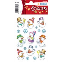 HERMA Weihnachts-Sticker DECOR, Schneemänner