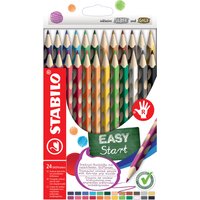 STABILO Dreikant-Buntstifte EASYcolors R, 24er Kartonetui