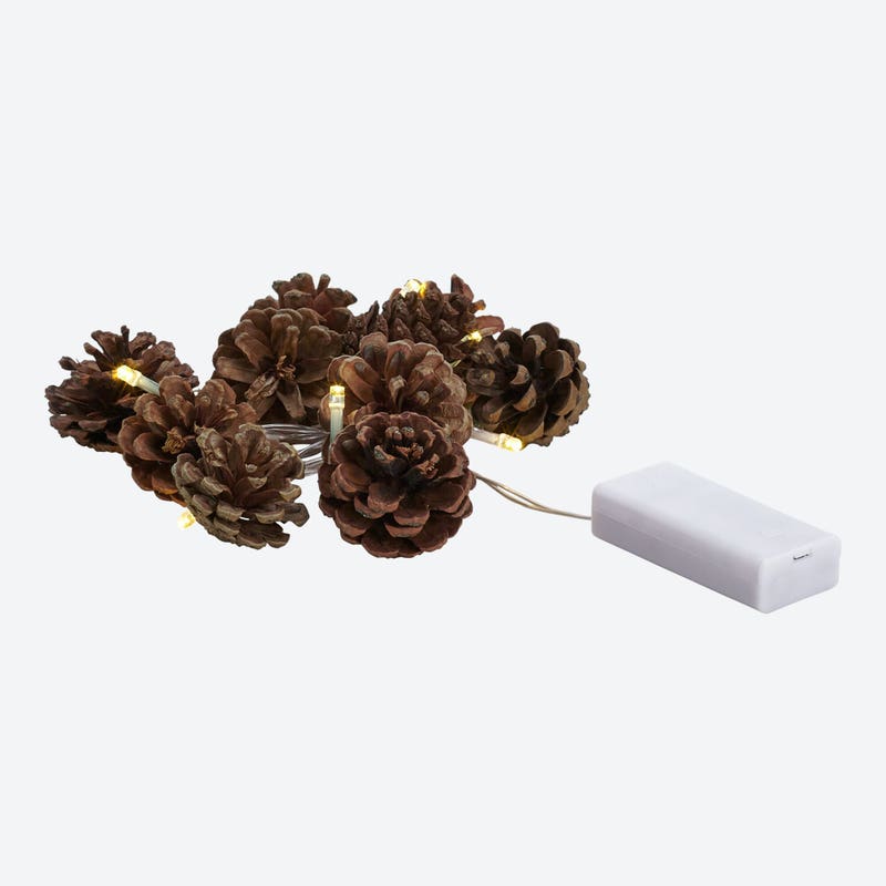 LED-Lichterkette Tannenzapfen mit Timerfunktion, ca. 140 cm – Bild 3