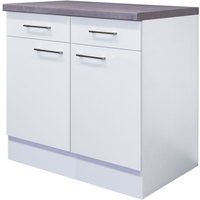 Eck-Unterschrank Neo Weiß 80cm