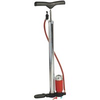 BRÜDER MANNESMANN Standluftpumpe, mit Manometer, schwarz/rot – Bild 2