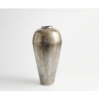 Vase Minoa B36 x T36 x H68 cm Metall Platin Aurum Handgemacht – Bild 2