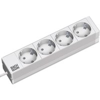 BACHMANN 10, Steckdosenleiste, 4-fach Schutzkontakt ohne