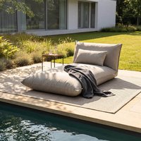 Home Deluxe 4058166448187 Loungebett Hellgrau – Bild 2