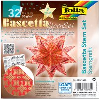 folia Faltblätter Bascetta-Stern, rot / bedruckt – Bild 2