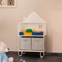 Kinderregal aus Metall magnetisch TODO S Weiß
