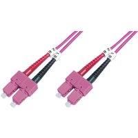 DIGITUS LWL Patchkabel, SC-Duplex - SC-Duplex, OM4, 3,0 m