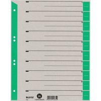 LEITZ Trennblätter, A4 Überbreite, Kraftkarton 230g/qm, grün – Bild 2