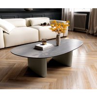 DELIFE Edge Couchtisch Oval 140x75