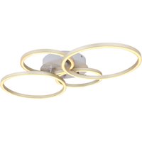 KENDY Deckenlampe silberfarben, goldfarben, B/H/T: 65,5 x 7,5 x 40,6 cm, Kunststoff, Metall – Bild 2