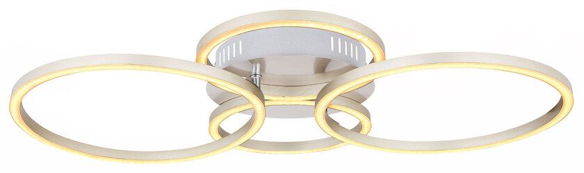 KENDY Deckenlampe silberfarben, goldfarben, B/H/T: 65,5 x 7,5 x 40,6 cm, Kunststoff, Metall – Bild 5