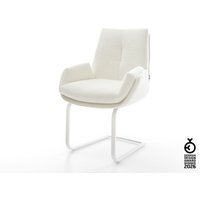 Freischwinger Clea-Flex Bouclé Soft Beige Freischwinger flach Weiß