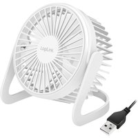 LogiLink USB-Schreibtisch-Ventilator, 30 dB, weiß – Bild 2