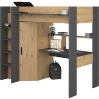 Parisot Heavy 1 Hochbett Eiche – Bild 2