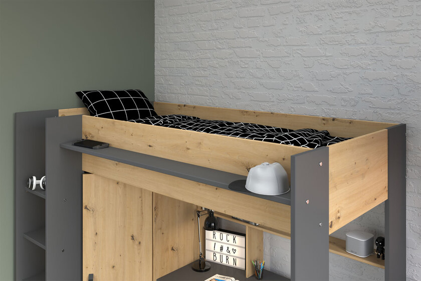 Parisot Heavy 1 Hochbett Eiche – Bild 3