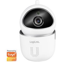 LogiLink Wi-Fi Smart IP-Kamera, Tuya kompatibel, weiß