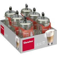 metaltex Zuckerstreuer, Dolce, rund, transparent, Display