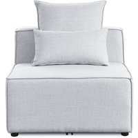 Home Deluxe 4058166244758 Sofa Hellgrau – Bild 2