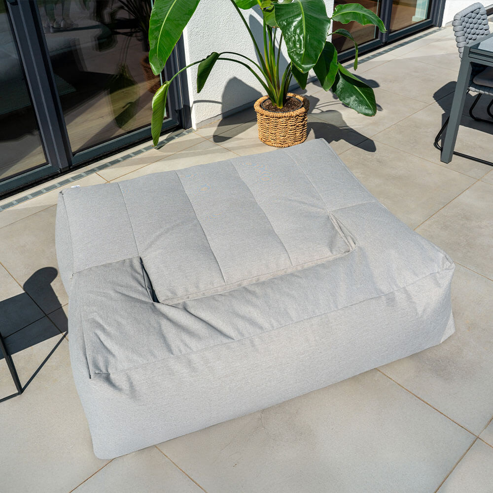 Home Deluxe 4058166313270 Sitzsack Hellgrau – Bild 4