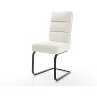 Freischwinger Pela-Flex Bouclé Soft Beige Freischwinger flach Schwarz Taschenfederkern