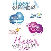 HERMA Geschenke-Sticker DECOR, Happy Birthday