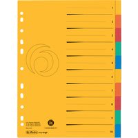 herlitz Karton-Register, A4 Überbreite, 10-teilig, blanko – Bild 2