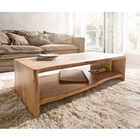 Couchtisch Live-Edge 130x60 cm Akazie Natur Baumkante
