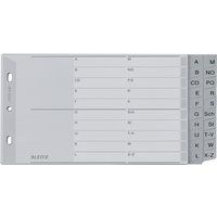 LEITZ Kunststoff-Register, A-Z, A5 quer, PP, 20-teilig, grau