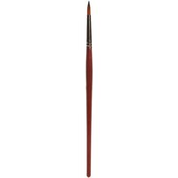 Rundpinsel mit brauner Spitze, synthetisch, Größe 4
