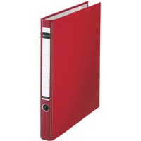 LEITZ Plastik-Ringordner, DIN A4, rot, 2 D-Ring-Mechanik – Bild 2