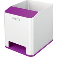LEITZ Sound Stifteköcher WOW Duo Colour, 2 Fächer, violett