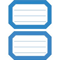 HERMA Buchetiketten, blaue Randgestaltung, 82 x 55 mm