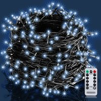monzana Lichterkette Weihnachten Kaltweiß 20m Fernbedienung