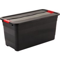 keeeper Aufbewahrungsbox, eckhart, 83 Liter, graphite/rot – Bild 2